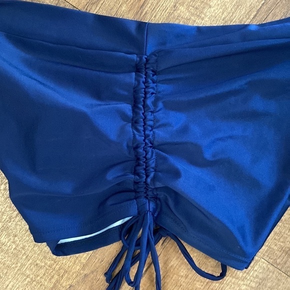 NWOT navy blue and teal tankini swimsuit. Adjustable straps with padded top XXL - Picture 4 of 7